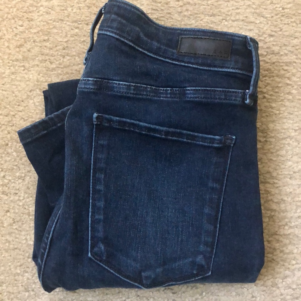 Abercrombie & Fitch Women's High Rise Jeans - Dark Blue